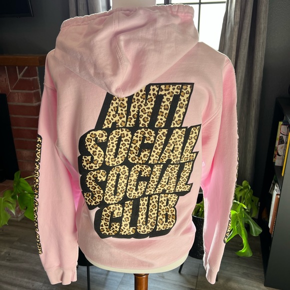 Pink Hoodie Anti Social Social Club Sakura Hoodie Womens Hoodie